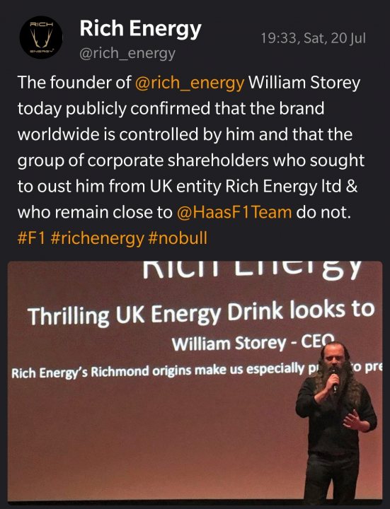 Rich Energy drop Haas. No.... Really. Seriously........ - Page 32 - Formula 1 - PistonHeads