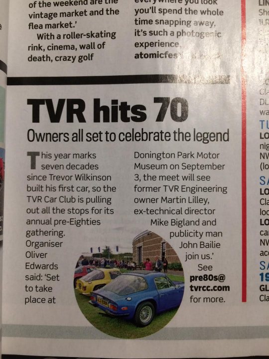 TVR Pre 80s Extravaganza 2017 Celebrating 70 years   - Page 1 - TVR Events & Meetings - PistonHeads