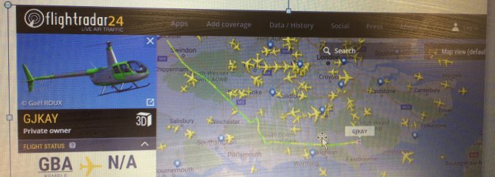 Cool things seen on FlightRadar - Page 10 - Boats, Planes & Trains - PistonHeads