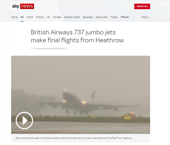 Final two BA 747s Leaving Heathrow for the Last Time - Page 2 - Boats, Planes & Trains - PistonHeads