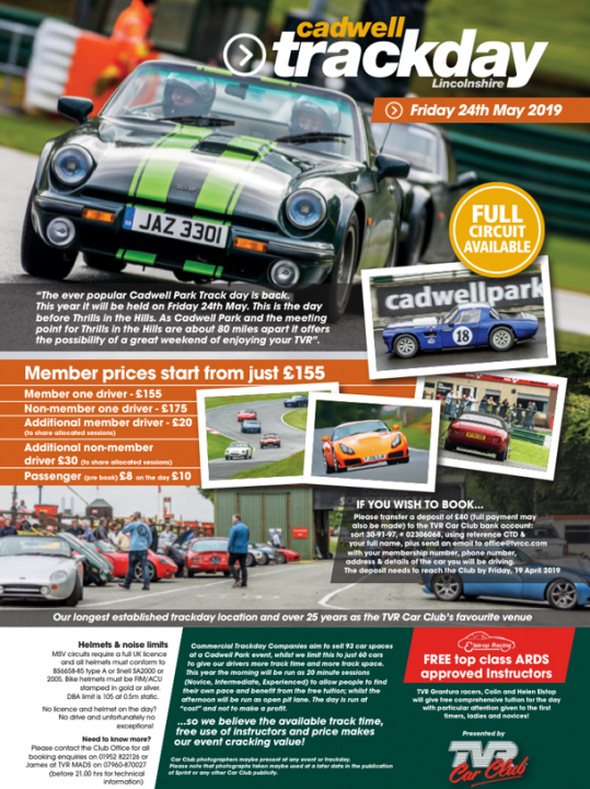 Invite to a Trackday at Cadwell Park 24th May - Page 1 - McLaren - PistonHeads