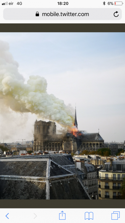 Notre Dame on fire - looks pretty serious - Page 1 - News, Politics & Economics - PistonHeads