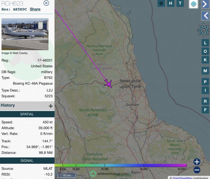 Cool things seen on FlightRadar - Page 281 - Boats, Planes & Trains - PistonHeads UK