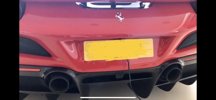 Front number plate position for 488 - Page 1 - Ferrari V8 - PistonHeads UK