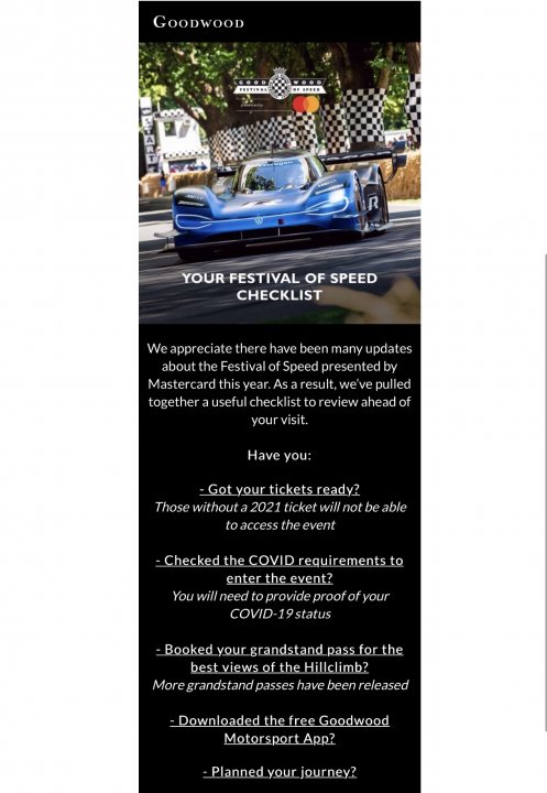 Goodwood FOS 2021 Tickets - Page 5 - Goodwood Events - PistonHeads UK