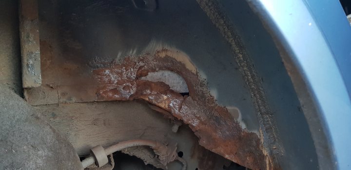 Rust in wheel arch....MOT fail? - Page 1 - General Gassing - PistonHeads