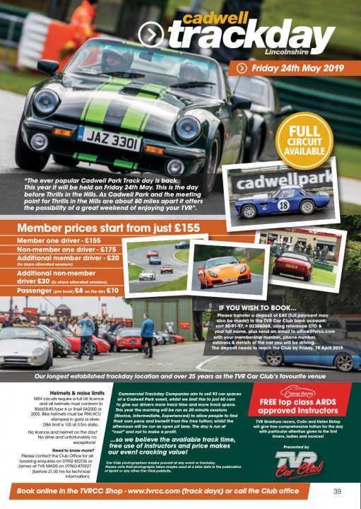 TVR Car Club Cadwell Trackday 24th May - Page 2 - TVR Events & Meetings - PistonHeads