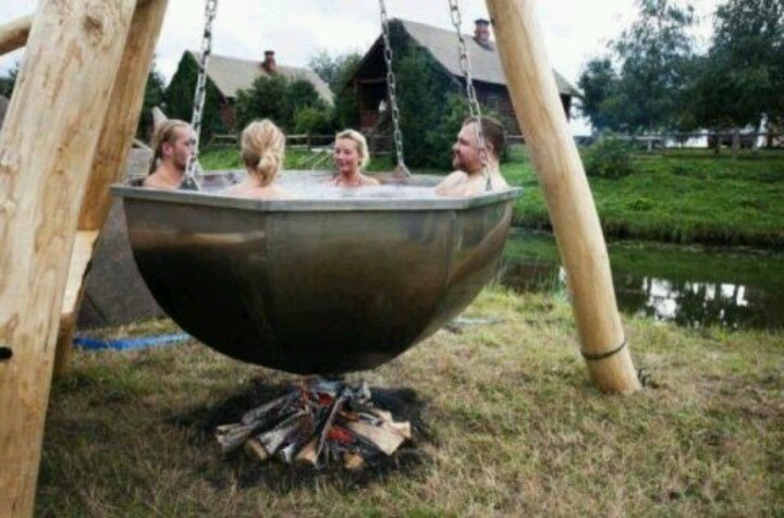Wood Fired Hot Tub Page 1 Homes Gardens And Diy