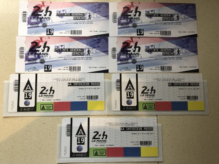 The 2019 Official Tickets for Sale, Swaps & Wanted thread. - Page 6 - Le Mans - PistonHeads