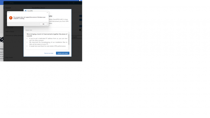 Windows 11 - lightweight? fast? and Android? - Page 10 - Computers, Gadgets & Stuff - PistonHeads UK - The image displays a computer screen with an error message. On the left side of the screen, there is a pop-up window that says "An unexpected error occurred," indicating a technical issue. The main part of the screen shows the error notification in the center. To the right, a blue box with white text and a button inside it can be seen, suggesting some sort of user interface. There are two pieces of text on the screen: one at the top left corner that appears to be a URL or an email address, and another smaller piece of text at the bottom of the screen, which is not fully visible but seems to contain more information about the error. The style of the image is digital, likely representing a screenshot from a computer operating system.