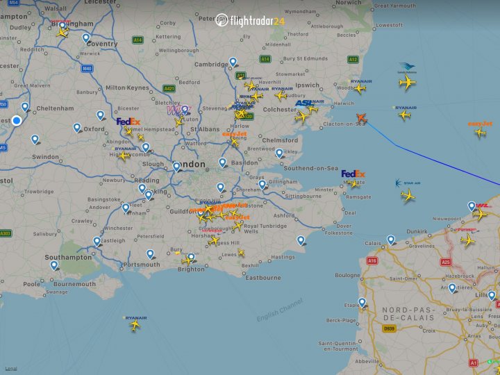 Cool things seen on FlightRadar - Page 43 - Boats, Planes & Trains - PistonHeads