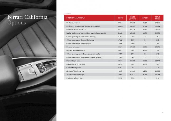 F12 UK Price List - Page 1 - Supercar General - PistonHeads