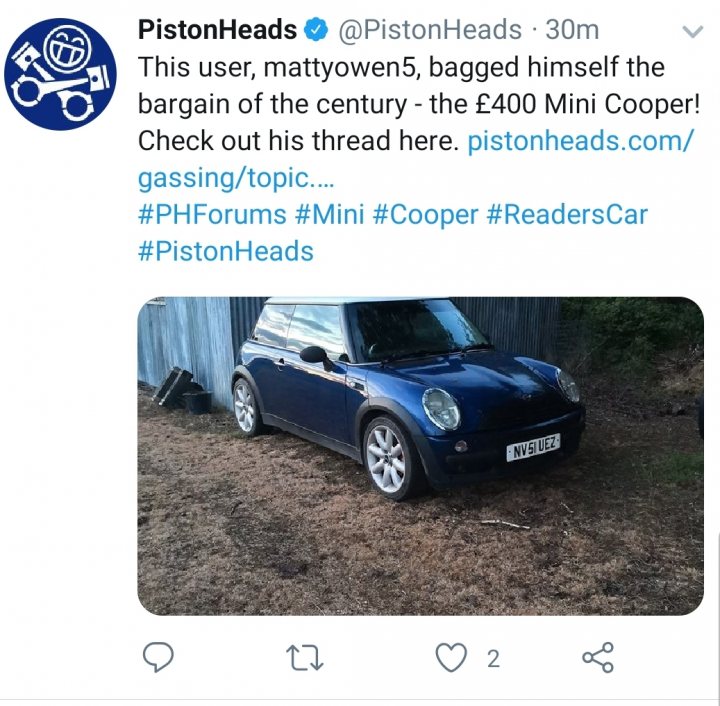 The £400 Mini Cooper - Page 3 - Readers' Cars - PistonHeads