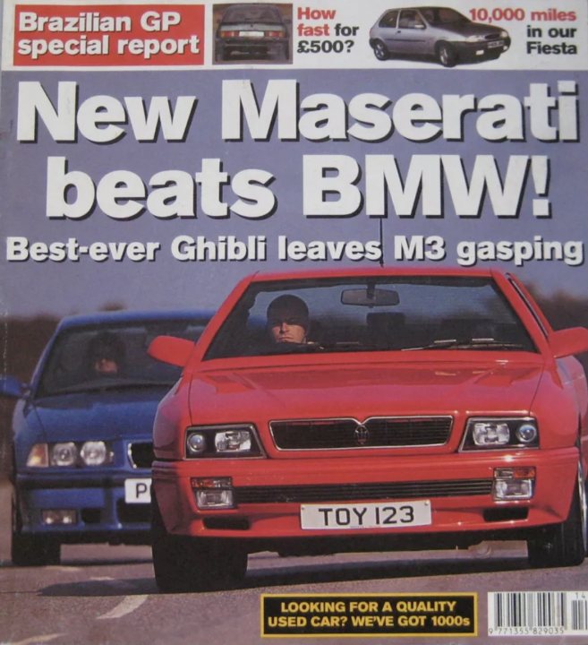 RE: Maserati Ghibli GT (AM336) | The Brave Pill - Page 1 - General Gassing - PistonHeads UK