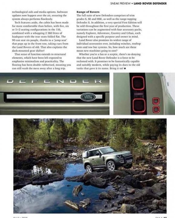New defender - uncovered - Page 1 - Motoring News - PistonHeads