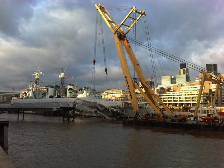HMS Belfast Gantry Collapse - Page 1 - News, Politics & Economics - PistonHeads