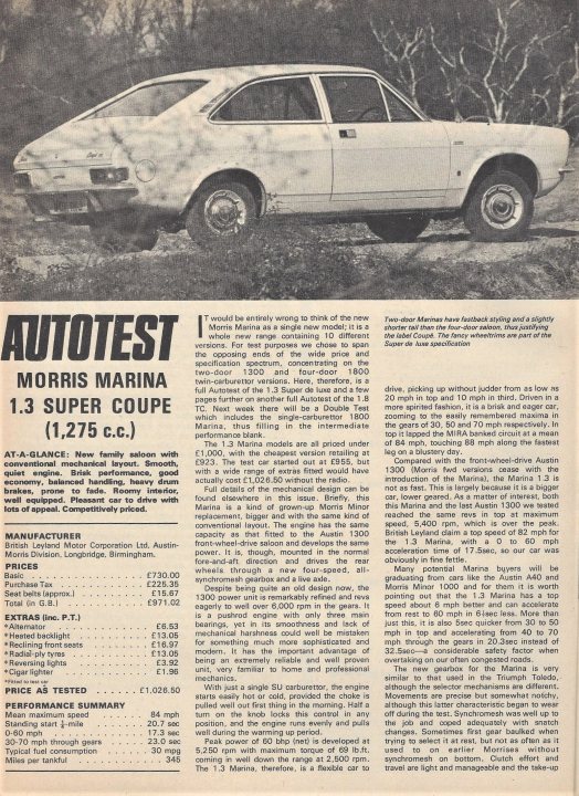 Morris Marina - was it really that bad? - Page 20 - Classic Cars and Yesterday's Heroes - PistonHeads