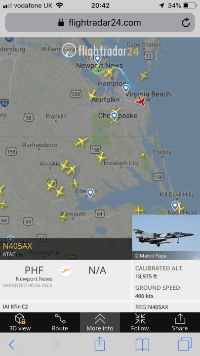 Cool things seen on FlightRadar - Page 60 - Boats, Planes & Trains - PistonHeads