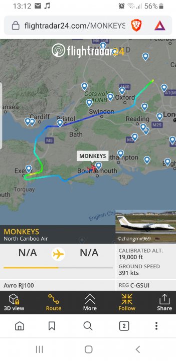 Cool things seen on FlightRadar - Page 75 - Boats, Planes & Trains - PistonHeads