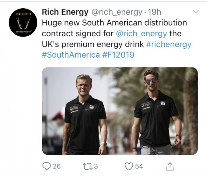 Rich Energy drop Haas. No.... Really. Seriously........ - Page 32 - Formula 1 - PistonHeads