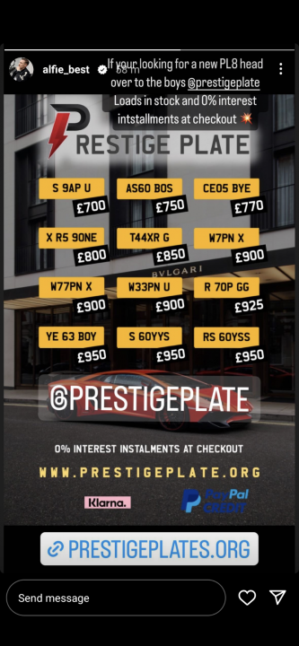 What C124PPY personalised plates have you seen? V01. 3 - Page 488 - General Gassing - PistonHeads UK