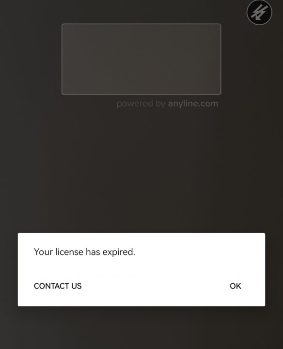 Bulb Energy - Page 94 - Homes, Gardens and DIY - PistonHeads UK - The image features a screenshot of a smartphone with a message alerting the user that their license has expired. A license plate is visible in the top right corner, indicating some form of identification or tracking system might be at work. A contact phone number is also present on the screen, suggesting it's a button for making a call. The screenshot appears to be taken from an application related to vehicle registration or inspection.