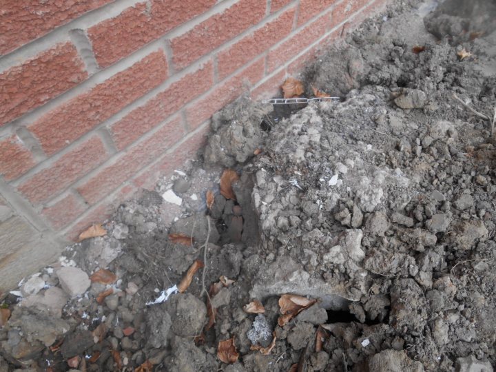 Rubble and soil piled up against wall above DPC - right? - Page 1 - Homes, Gardens and DIY - PistonHeads