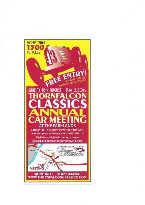 THORNFALCON CLASSICS ANNUAL CAR MEETING - Page 1 - South West - PistonHeads