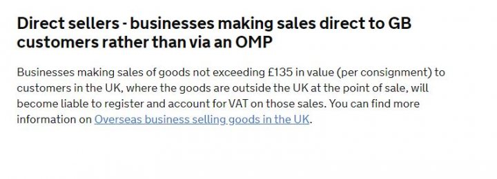 Direct Sales into the UK - Page 1 - Business - PistonHeads
