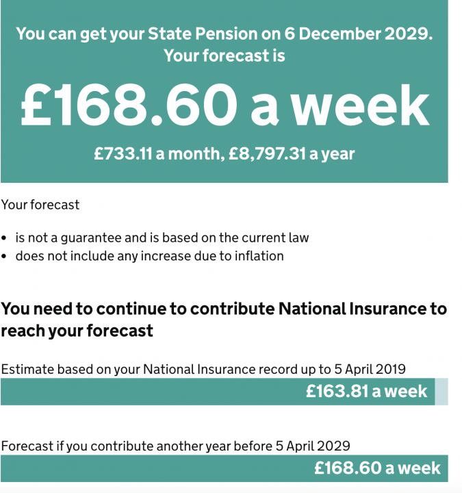 State Pension potential shortfall warning - Page 14 - Finance - PistonHeads