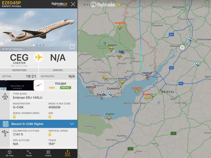 Cool things seen on FlightRadar - Page 35 - Boats, Planes & Trains - PistonHeads