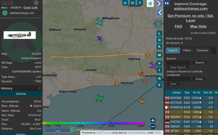 Cool things seen on FlightRadar - Page 436 - Boats, Planes & Trains - PistonHeads UK
