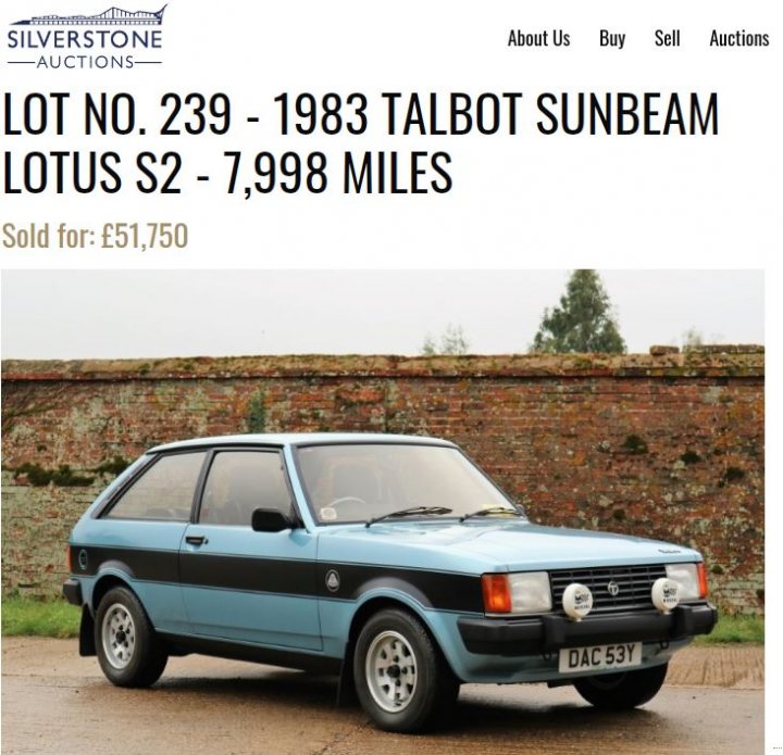 8000 mile Sunbeam Lotus - Page 2 - Classic Cars and Yesterday's Heroes - PistonHeads