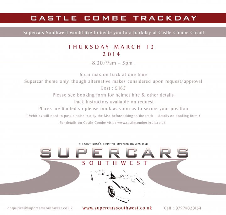 Who's going to the Castle Combe Trackday in March? - Page 1 - South West - PistonHeads