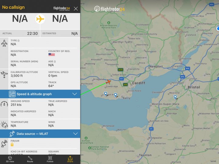 Cool things seen on FlightRadar - Page 270 - Boats, Planes & Trains - PistonHeads UK