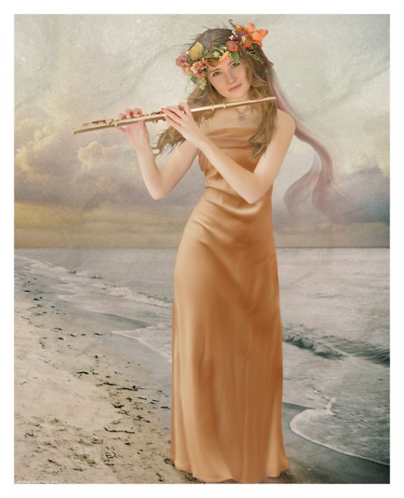 Art Flute Woman
