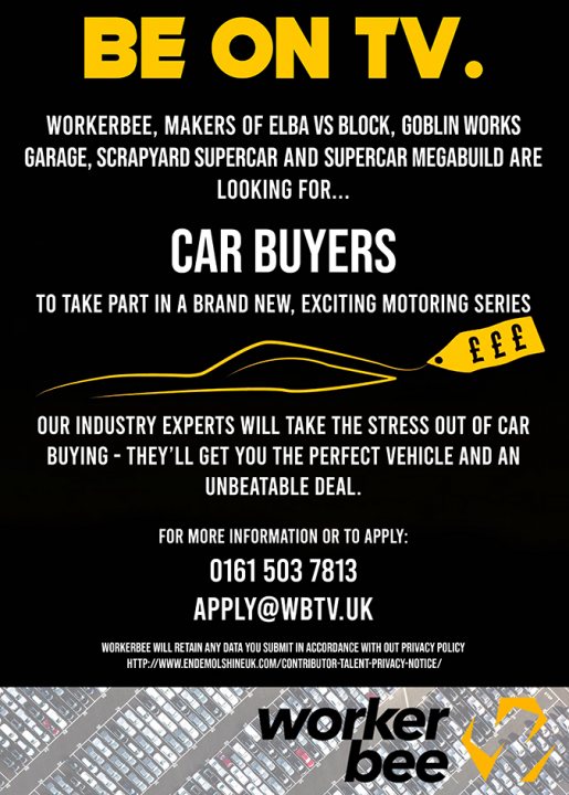 Looking for Car Buyers for a Brand New TV Show - Page 1 - Car Buying - PistonHeads
