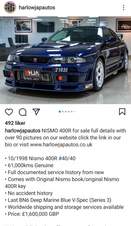 1.6 million for a GTR - Page 1 - Car Buying - PistonHeads UK
