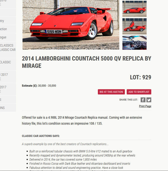 Mirage Countach - any good? - Page 1 - Lamborghini Classics - PistonHeads