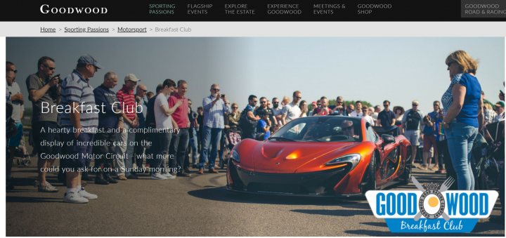 Supercar Sunday Breakfast Club  - Page 2 - Goodwood Events - PistonHeads