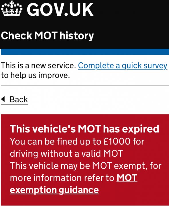 40+ year old cars exempt from MOT? - Page 16 - Classic Cars and Yesterday's Heroes - PistonHeads