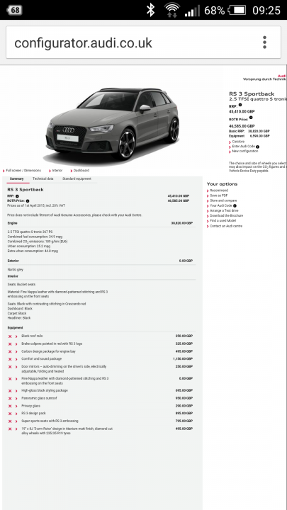 RE: Audi RS3 pricing confirmed - Page 19 - General Gassing - PistonHeads