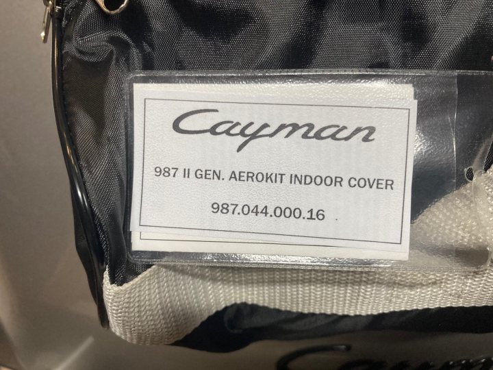 Porsche genuine 987 Cayman car cover - Page 1 - Parts and plates - PistonHeads UK