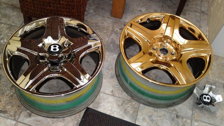 Gold Plated Wheels Pistonheads