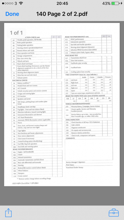 DB9 TIMELESS Inspection list - Page 1 - Aston Martin - PistonHeads