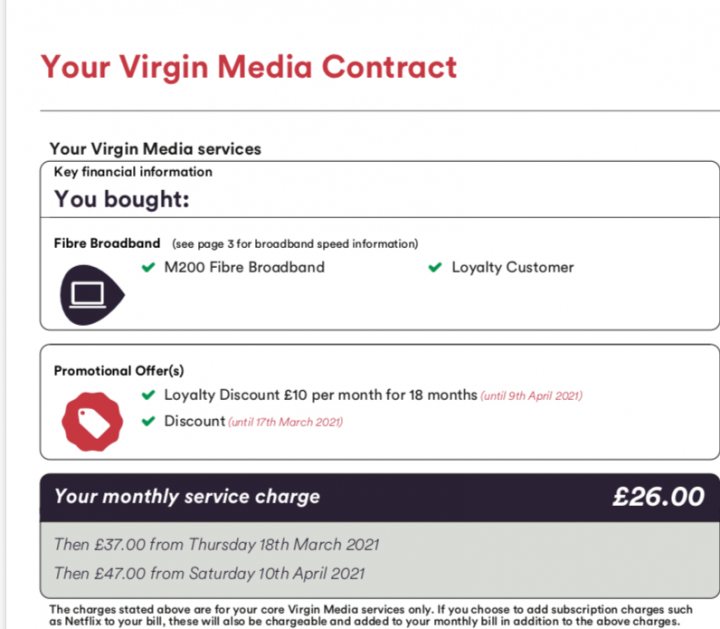 Virgin Media - Retention Deals?  - Page 16 - Computers, Gadgets & Stuff - PistonHeads