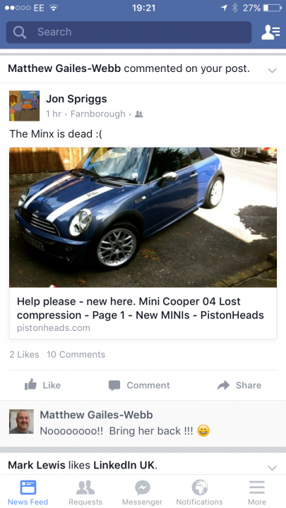 Help please - new here. Mini Cooper 04 Lost compression  - Page 1 - New MINIs - PistonHeads