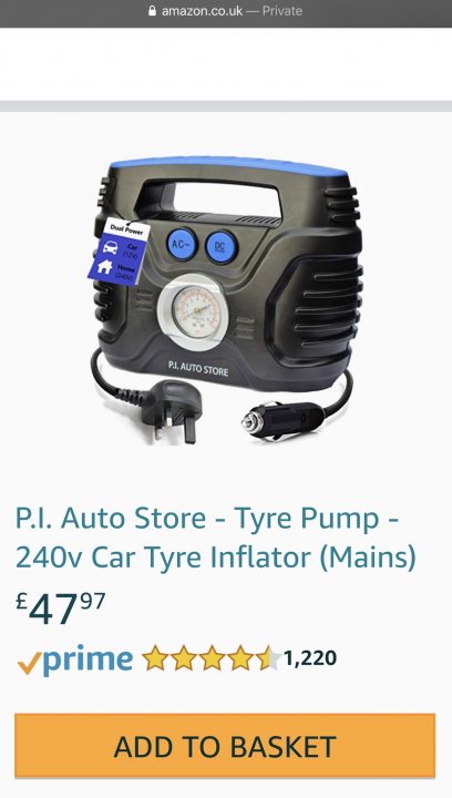 Mains powered tyre pump...  - Page 1 - General Gassing - PistonHeads - 