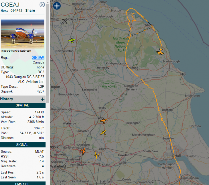 Cool things seen on FlightRadar - Page 268 - Boats, Planes & Trains - PistonHeads UK