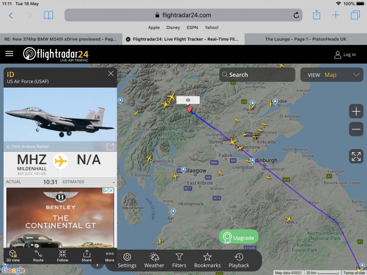 Cool things seen on FlightRadar - Page 279 - Boats, Planes & Trains - PistonHeads UK